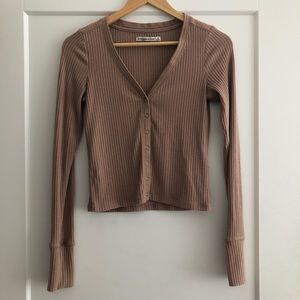 Abercrombie Ribbed Cardigan Sweater